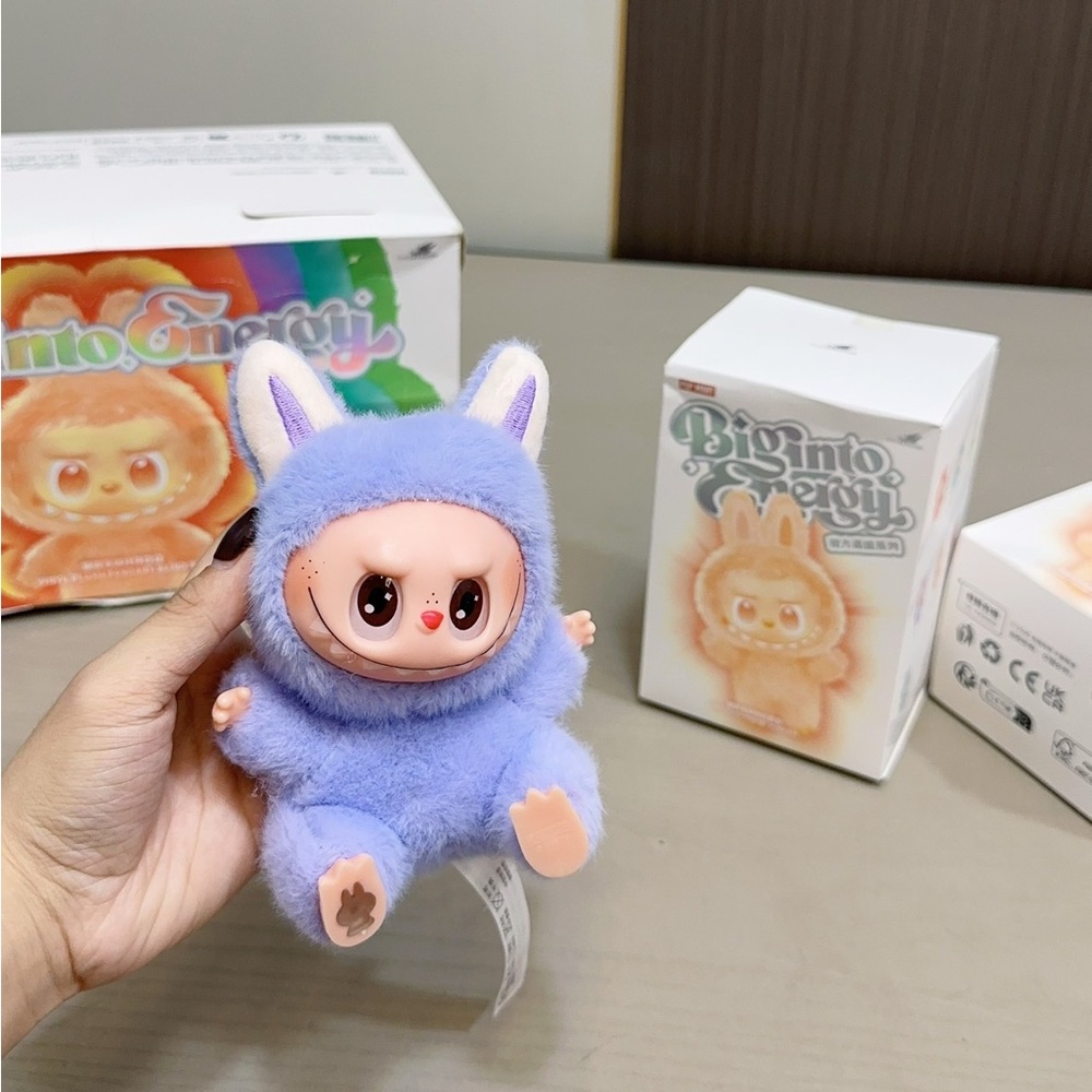 ✨ Big Into Energy Labubu Plush Keychain • Kawaii